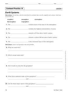 Earth Systems - St. Joseph Hill Academy