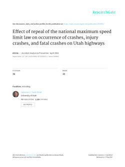 Effect of repeal of the national maximum speed limit law