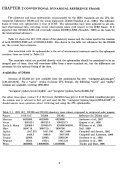 CHAPTER 2 CONVENTIONAL DYNAMICAL REFERENCE