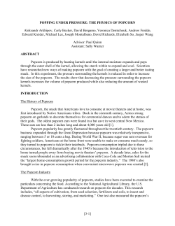 popping under pressure: the physics of popcorn