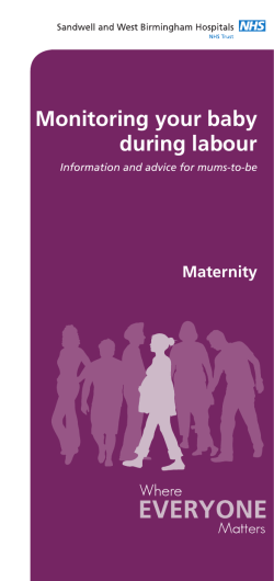 Monitoring your baby during labour