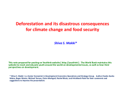Deforestation and CC