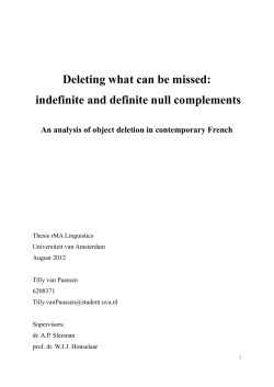 Deleting what can be missed - UvA-DARE