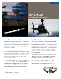 hydra-70 - General Dynamics Ordnance and Tactical Systems