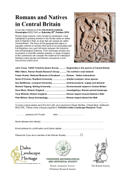 Romans and Natives in Central Britain