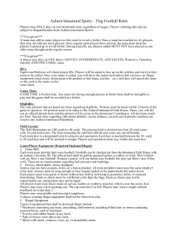 Flag Football Rules