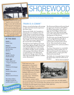 Train is A-comin - Shorewood Historical Society