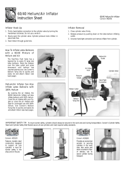 60/40 Helium/Air Inflator