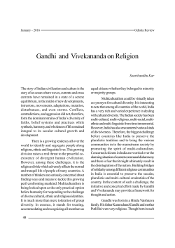 Gandhi and Vivekananda on Religion