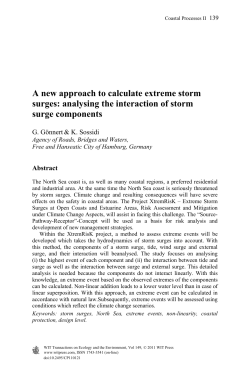 A new approach to calculate extreme storm surges