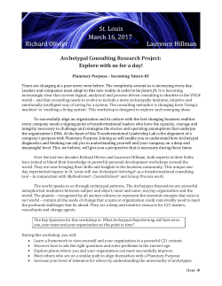 Archetypal Consulting Research Project