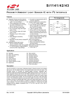 Si1141/42/43 - Silicon Labs