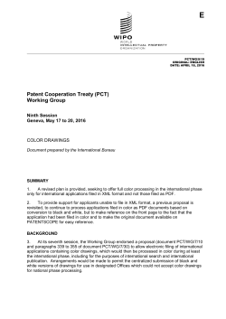 Patent Cooperation Treaty (PCT) Working Group