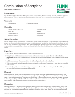 Combustion of Acetylene