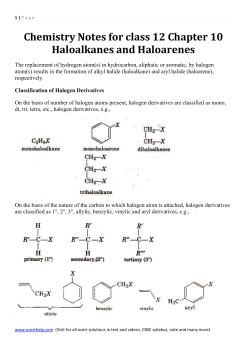 Chemistry Notes for class 12 Chapter 10