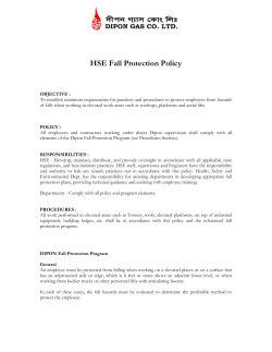 HSE Fall Protection Policy