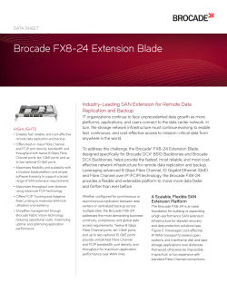 Brocade FX8-24 Extension Blade - Datasheet