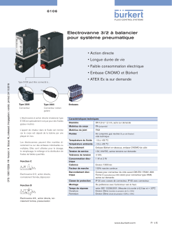 Electrovanne 3/2 &agrave; balancier pour syst&egrave;me pneumatique