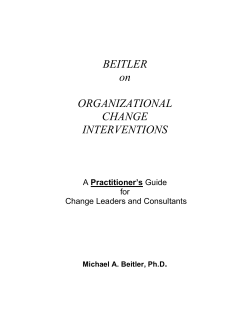 Organizational Change Interventions