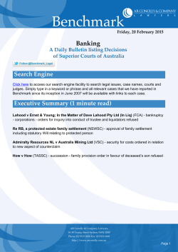 Banking - Benchmark