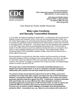 Male Latex Condoms and Sexually Transmitted Diseases