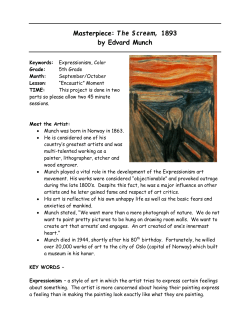 Masterpiece: The Scream, 1893 by Edvard Munch