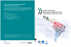 Latin American Economic Outlook 2013 - CEPAL