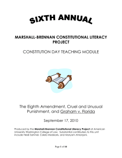 Constitution Day 2010- The Eighth Amendment: