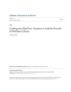 Sentence Credit for Periods of Mistaken Liberty