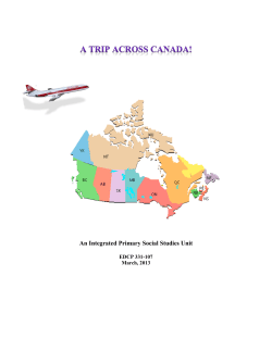 An Integrated Primary Social Studies Unit