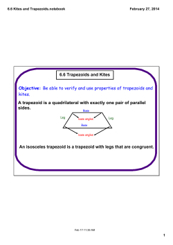 6.6 Kites and Trapezoids.notebook