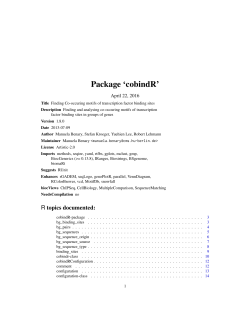 Package `cobindR` - USTC Open Source Software Mirror