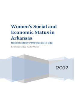 Women`s Social and Economic Status in Arkansas