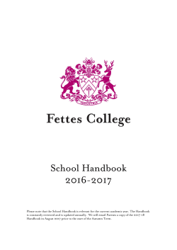 School Handbook 2016-17
