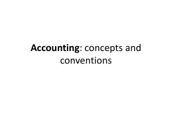 Accounting concepts and conventions