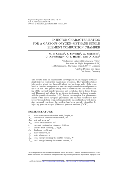 Injector characterization for a gaseous oxygen