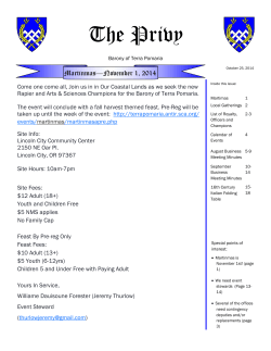 The Privy - Terra Pomaria - Society for Creative Anachronism, Inc.