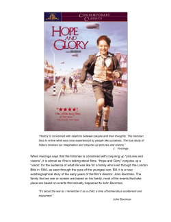Hope and Glory study guide