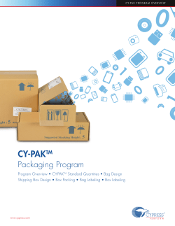 cy-paktm - Cypress Semiconductor