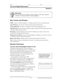 Civil Rights Movement - Fulton Independent School