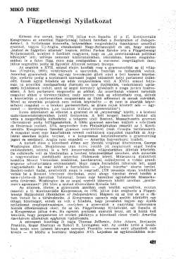 A Függetlenségi Nyilatkozat