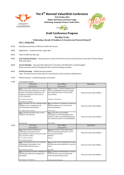 Program Value 2016 Conference