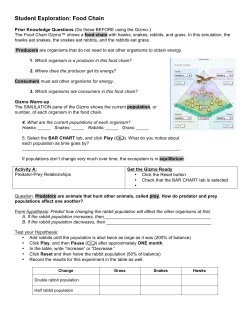 Student Exploration: Food Chain