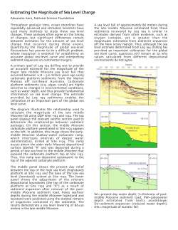 Estimating the Magnitude of Sea Level Change