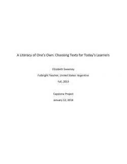 A Literacy of One`s Own: Choosing Texts for Today`s Learners