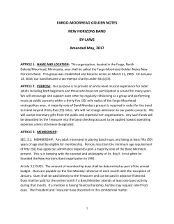 Band Amended By Laws - FM Golden Notes Home Page