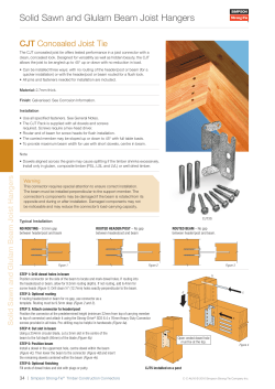 Solid Sawn and Glulam Beam Joist Hangers - Simpson Strong