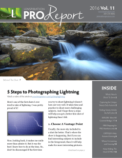 INSIDE 5 Steps to Photographing Lightning 2016 Vol. 11