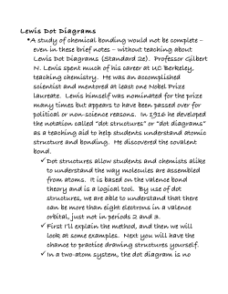 Lewis Dot Diagrams