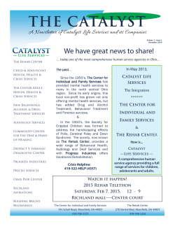news letter - Catalyst Life Services
